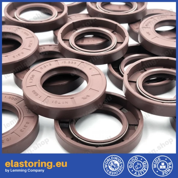 Pressure oil seal 25,4x44,45x7,95/8,45 N1T01 FPM [BABSL]